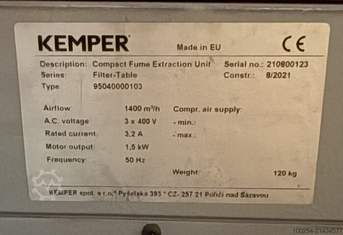 용접 연기 흡입 KEMPER 