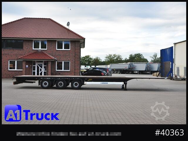 Plansemihenger KRONE Megatrailer, Plateau, Liftachse, Staplerhalterung,