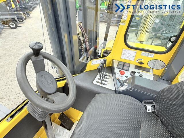 štvorcestný vysokozdvižný vozík Combilift C4000 GAS DUPLEX 4600 FORK POSITIONER