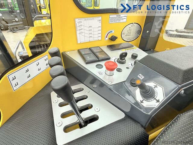 štvorcestný vysokozdvižný vozík Combilift C4000 GAS DUPLEX 4600 FORK POSITIONER