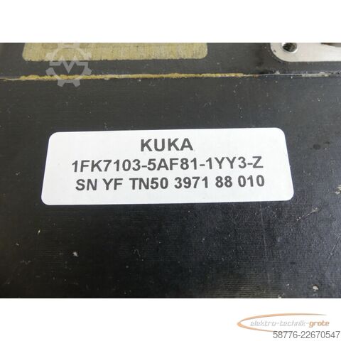 Kontrol ünitesi KUKA Stator für 1FK7103-5AF81 Motor SN: YFTN50397188010