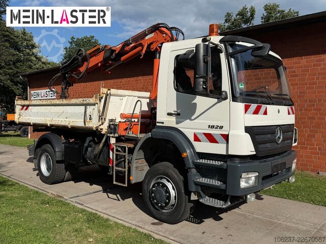 Truk bak dump tiga sisi MERCEDES-BENZ 1829 4x4 Atlas 120.2E 13m-1t 5+6 StK +FB