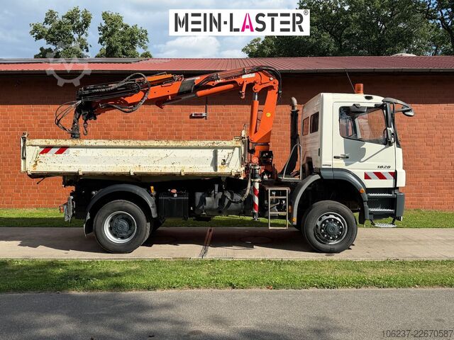 Truk bak dump tiga sisi MERCEDES-BENZ 1829 4x4 Atlas 120.2E 13m-1t 5+6 StK +FB