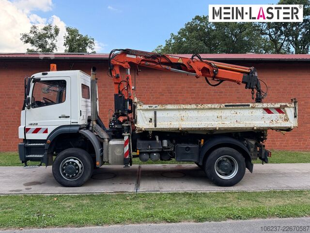 Truk bak dump tiga sisi MERCEDES-BENZ 1829 4x4 Atlas 120.2E 13m-1t 5+6 StK +FB