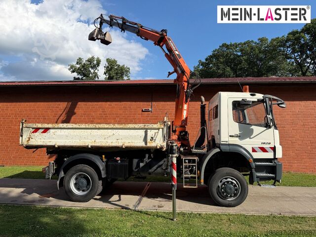 Truk bak dump tiga sisi MERCEDES-BENZ 1829 4x4 Atlas 120.2E 13m-1t 5+6 StK +FB