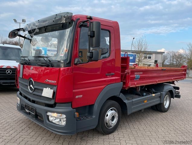 Tippbil skåpbil MERCEDES-BENZ Atego 818 / Meiller/ 2xAHK/ AC/ 3 Sitze/ 23 Tkm