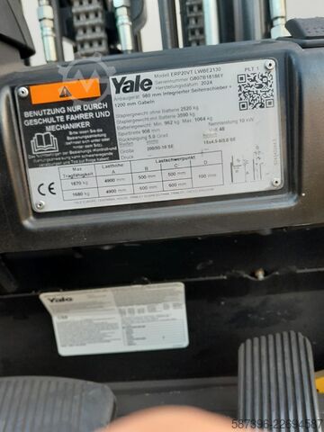 Elektrikli 3 tekerlekli forklift Yale ERP20VT LWB