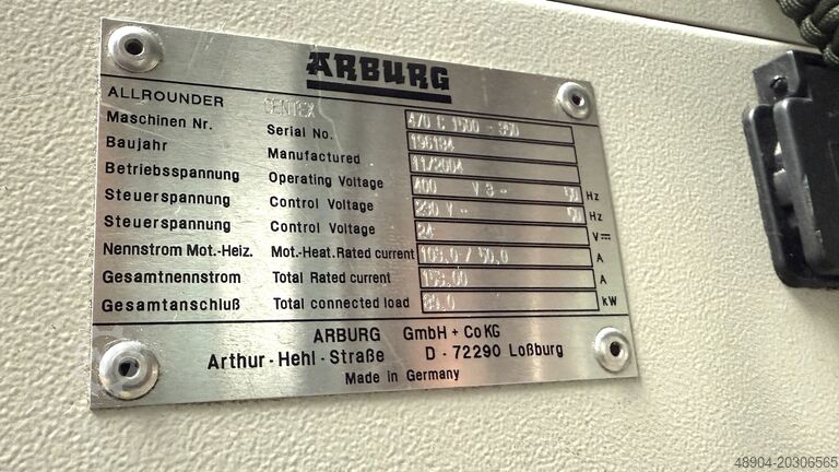 Mașină de turnat prin injecție Arburg 470C 1500-350 + 2 zus.  Spritzeinheiten