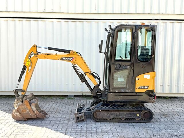 Minibagr SANY SY18C / 2022 BJ / 3 x Löffel