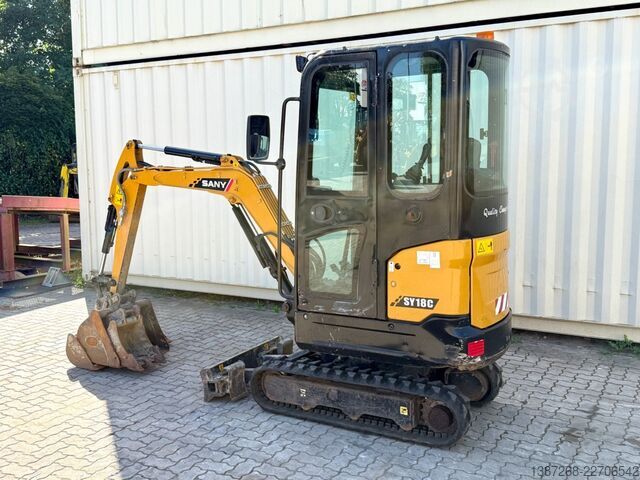 Minibagr SANY SY18C / 2022 BJ / 3 x Löffel