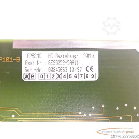 コンポーネント Siemens 6ES5252-5AA11 Basisbaugruppe Version A 3 SN