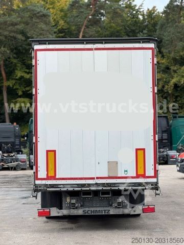 กึ่งพ่วงเปิดพร้อมผ้าใบคลุม SCHMITZ CARGOBULL SCS Mega Hubdach Edscha Lift Staplerhalterung