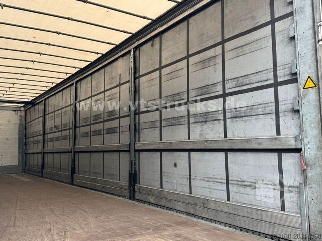 กึ่งพ่วงเปิดพร้อมผ้าใบคลุม SCHMITZ CARGOBULL SCS Mega Hubdach Edscha Lift Staplerhalterung