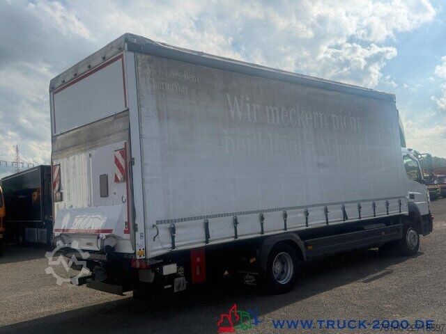 Camión plataforma con toldo Mercedes-Benz Atego 1224 Schiebeplane L+R+ Dach LBW 1.5T AHK