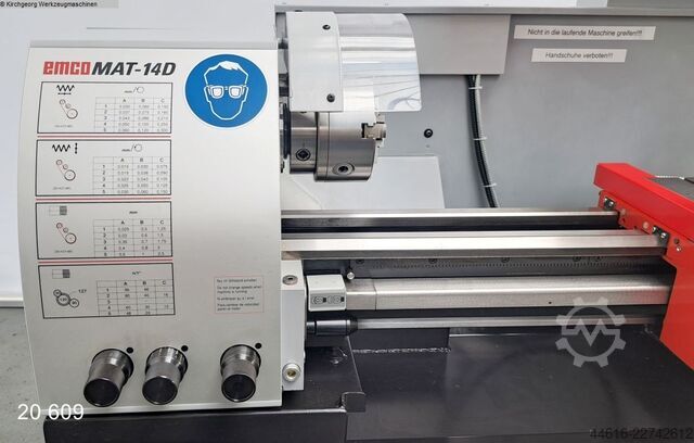 Tour à centre et tour à broche d'alimentation EMCO EMCOMAT 14D