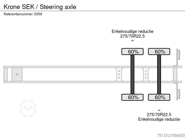 Kohver Krone SEK / Steering axle