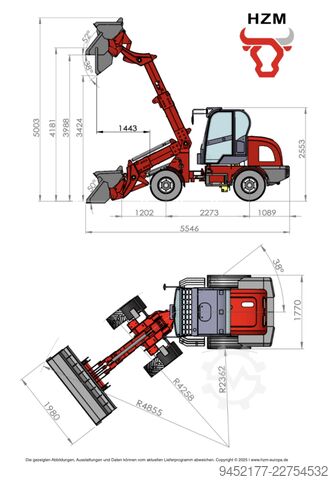 Cargador HZM 816-T Profi Yunnei 65PS
