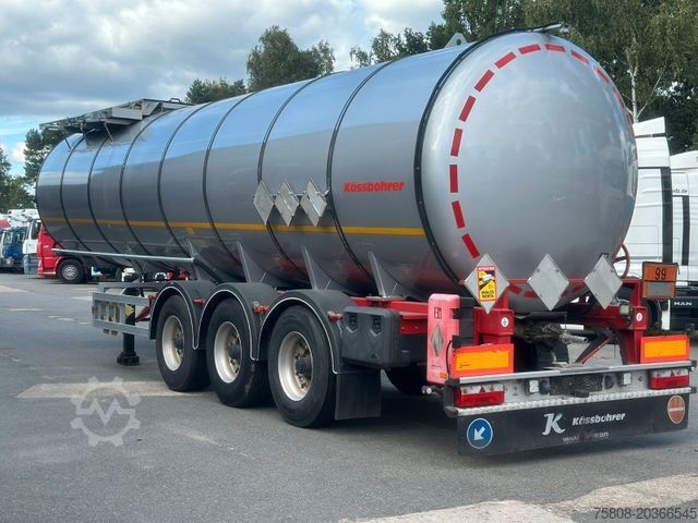 Poluprikolica cisterna KÄSSBOHRER Bitumen 32.000L ADR FL/AT Alufelgen Liftachse