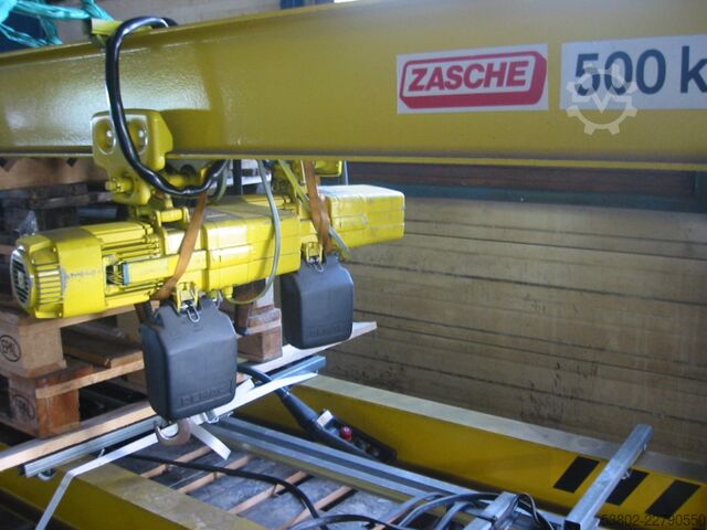 Svängkran med dubbla utliggare, 2 x 500 kg Zasche Sico-HF 500kg