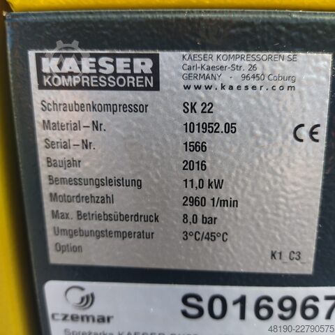 Screw compressor Kaeser SK22