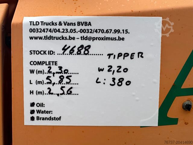 3-puoleinen kippauslaite Mercedes-Benz LK 814 **GERMAN TRUCK-FULL STEEL-4CYL**