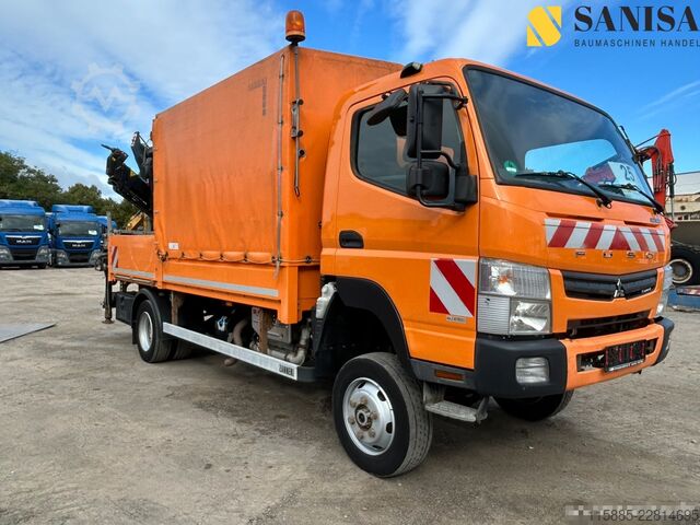 Furgón volquete Mitsubishi Fuso Canter 6C18/Kran HIAB/4x4 Allrad