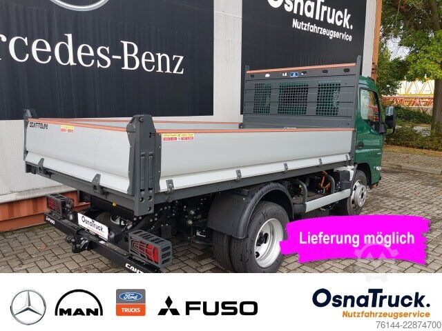 Furgoneta de caja alta Mitsubishi Canter 4C15e Hinterkipper Klima, Kamera, AHK