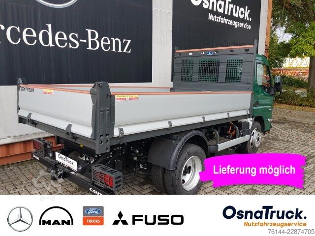 Camión volquete trilateral Mitsubishi Canter 4C15e Hinterkipper Klima, Kamera, AHK