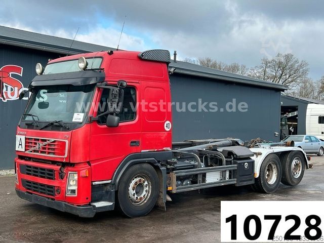 Roll-off tipper truck VOLVO FM 400 6x2 Lenk+Lift Achse Meiller Voll Luft EU5