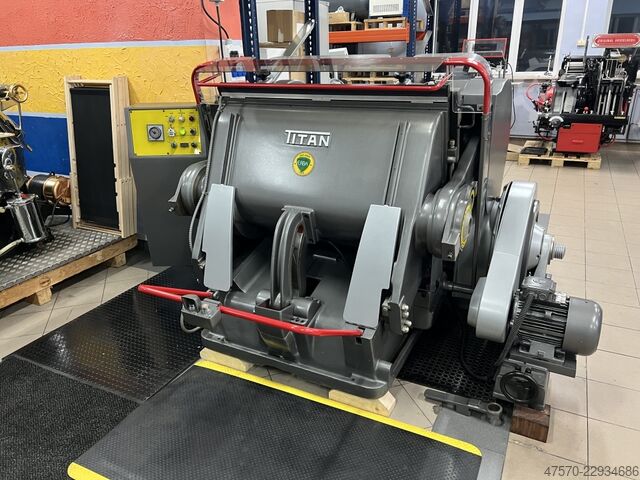 Máy bế, loại máy thùng (tiegel) Erba Titan Model 3 die cutter Format: 830×1200
