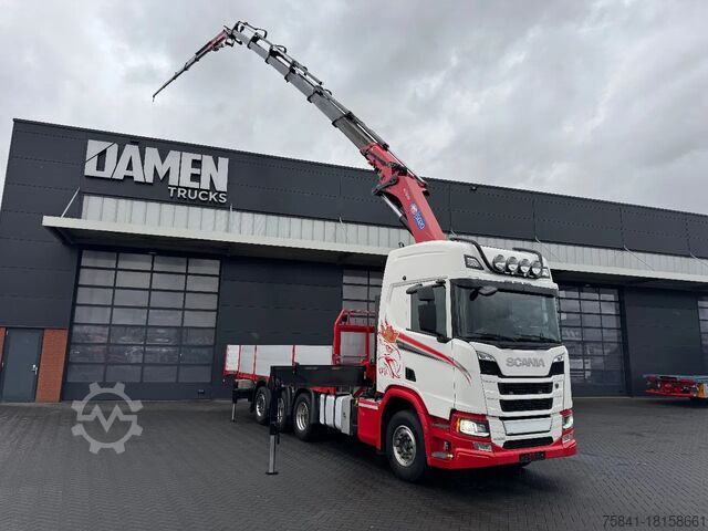 Camión grúa Scania R 500 8x4 HMF 5020-K6 + JIB FJ 1000-K5