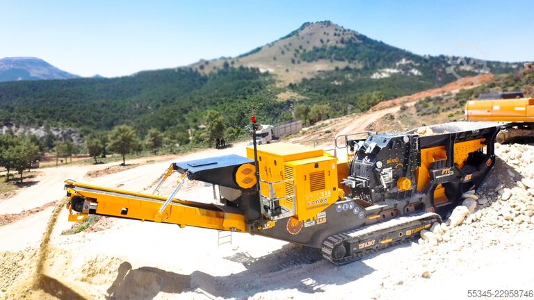 Pajisje dërrmuese FABO Mobile Brechanlage - Brecher 200-240 TPH Mobile Brechanlage - Brecher