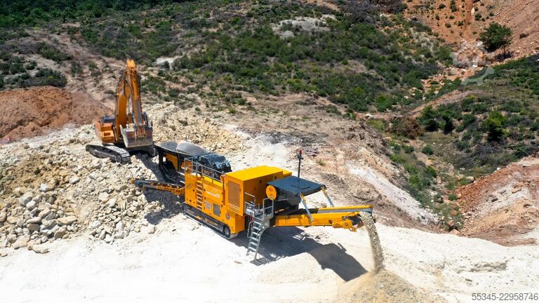 Pajisje dërrmuese FABO Mobile Brechanlage - Brecher 200-240 TPH Mobile Brechanlage - Brecher