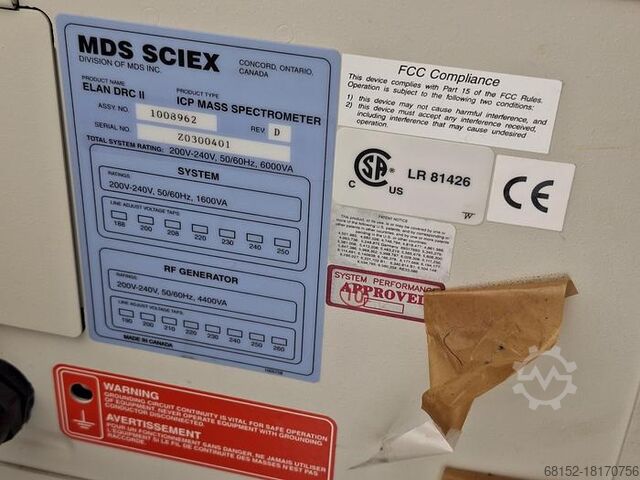 ICP-MS PerkinElmer SCIEX ELAN DRC II