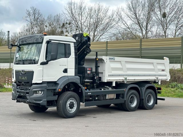 אחרים MAN TGS 33.440 6x6 /3-Seiten- Kipper /  HIAB 228-4