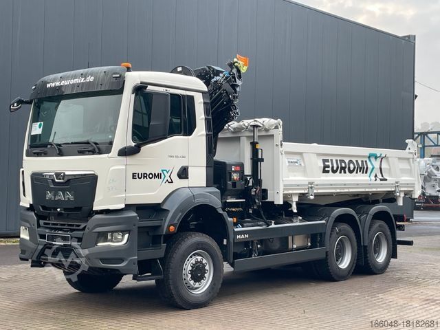 Iní MAN TGS 33.440 6x6 /3-Seiten- Kipper /  HIAB 228-6