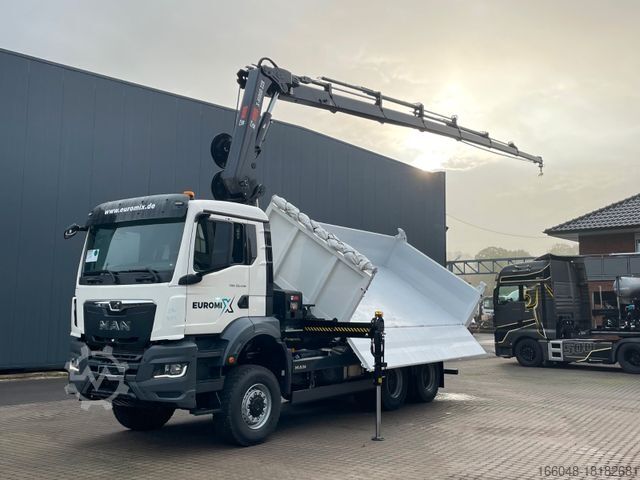 Iní MAN TGS 33.440 6x6 /3-Seiten- Kipper /  HIAB 228-6