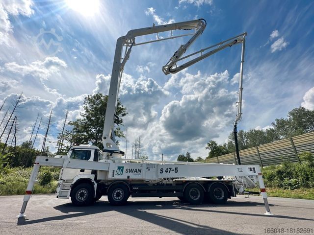 شاحنة خلاطة خرسانة MAN TGS 41.520 8x4 SWAN TSP 47-5 160RZ    ( 47m )