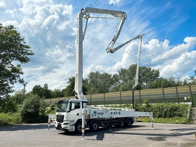 شاحنة خلاطة خرسانة MAN TGS 41.520 8x4 SWAN TSP 47-5 160RZ    ( 47m )