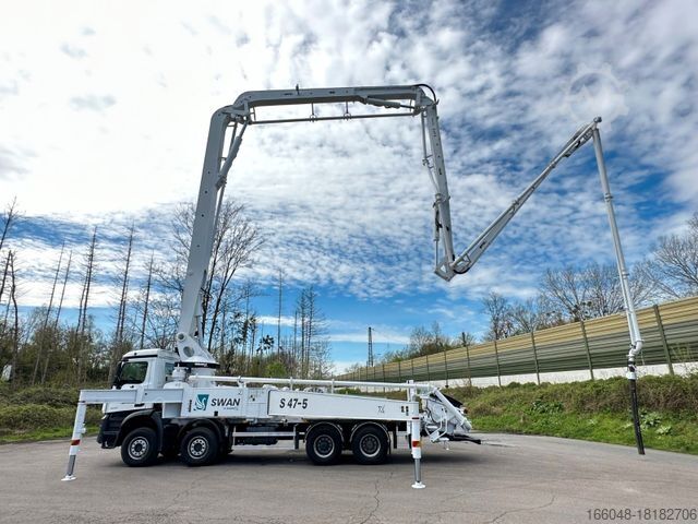 شاحنة خلاطة خرسانة MERCEDES-BENZ Arocs 5 4542 8x4 SWAN TSP 47-5 160RZ ( 47m )