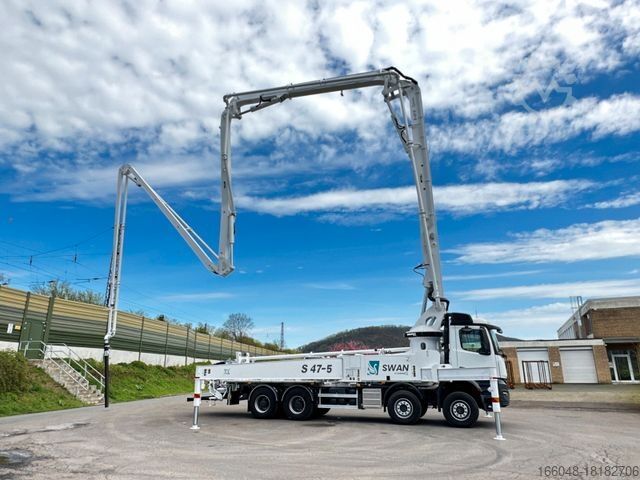 شاحنة خلاطة خرسانة MERCEDES-BENZ Arocs 5 4542 8x4 SWAN TSP 47-5 160RZ ( 47m )