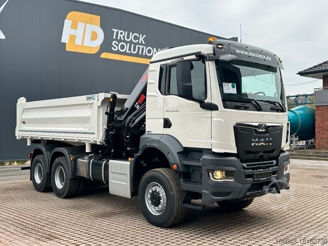 אחרים MAN TGS 33.440 6x6 /3-Seiten- Kipper / Kran HIAB 302
