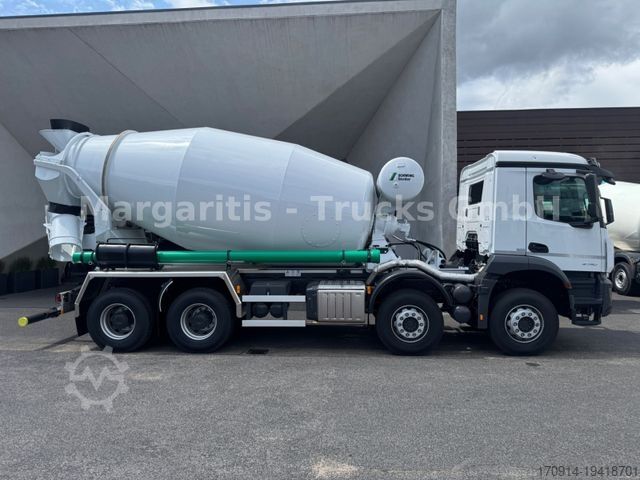משאית מערבל בטון MERCEDES-BENZ Arocs 3740B 8x4 EURO6 GSR Stetter 10m3 BL/5150mm