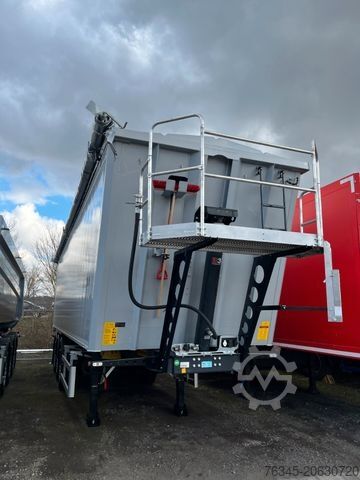 Semi-remorque benne WIELTON 55m3 Alu-Kastenmulde Kombitür NEU