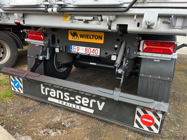 Semi-remorque benne WIELTON 55m3 Alu-Kastenmulde Kombitür NEU