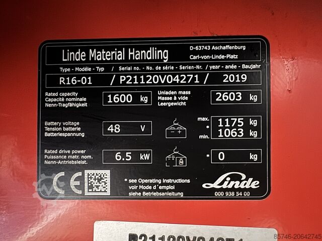 R 16 - * Triplex FFL !! ¡¡Opciones COMPLETAS!! LINDE R 16 -  * Triplex FFL !! FULL options !!