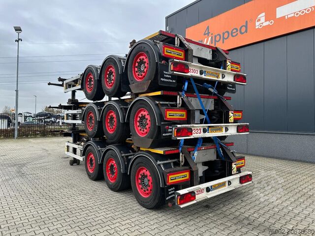 Transporte de contentores Burg stack of 3x BURG 20FT ADR (EX/II, EX/III, FL, A...