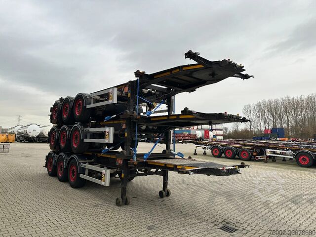 Transporte de contentores Burg stack of 3x BURG 20FT ADR (EX/II, EX/III, FL, A...