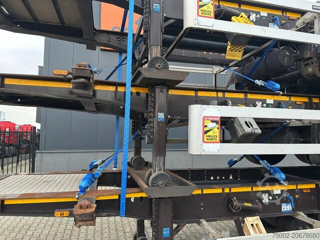 Transporte de contentores Burg stack of 3x BURG 20FT ADR (EX/II, EX/III, FL, A...