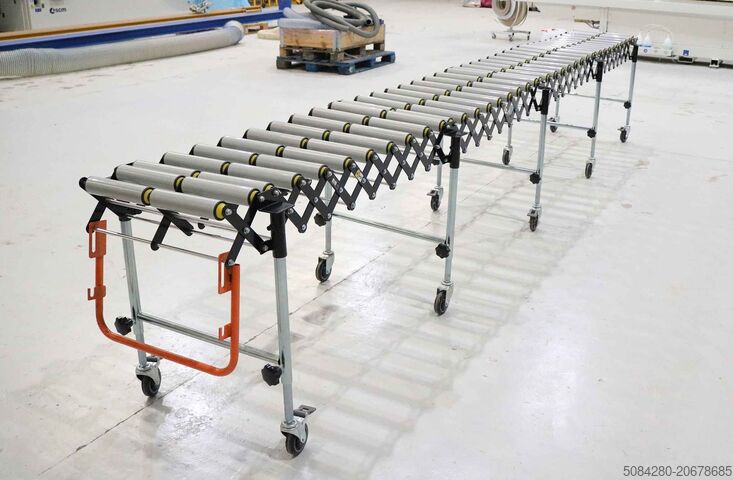 Mobile scissor roller conveyor Topregal Mobile scissor roller conveyor FRB-P5